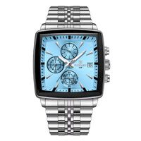 Silver / Blue